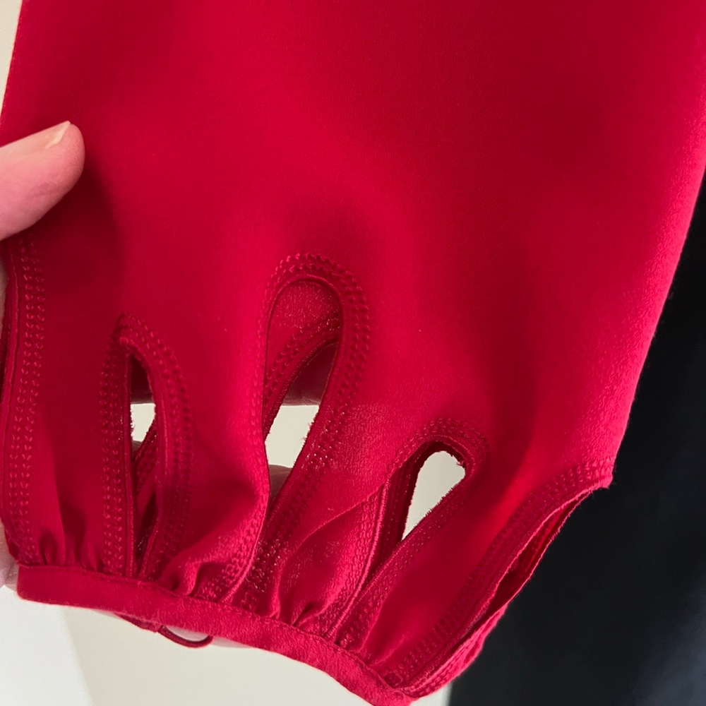 White House Black Market Red and White Dress Size 2 - Picture 7 of 9
